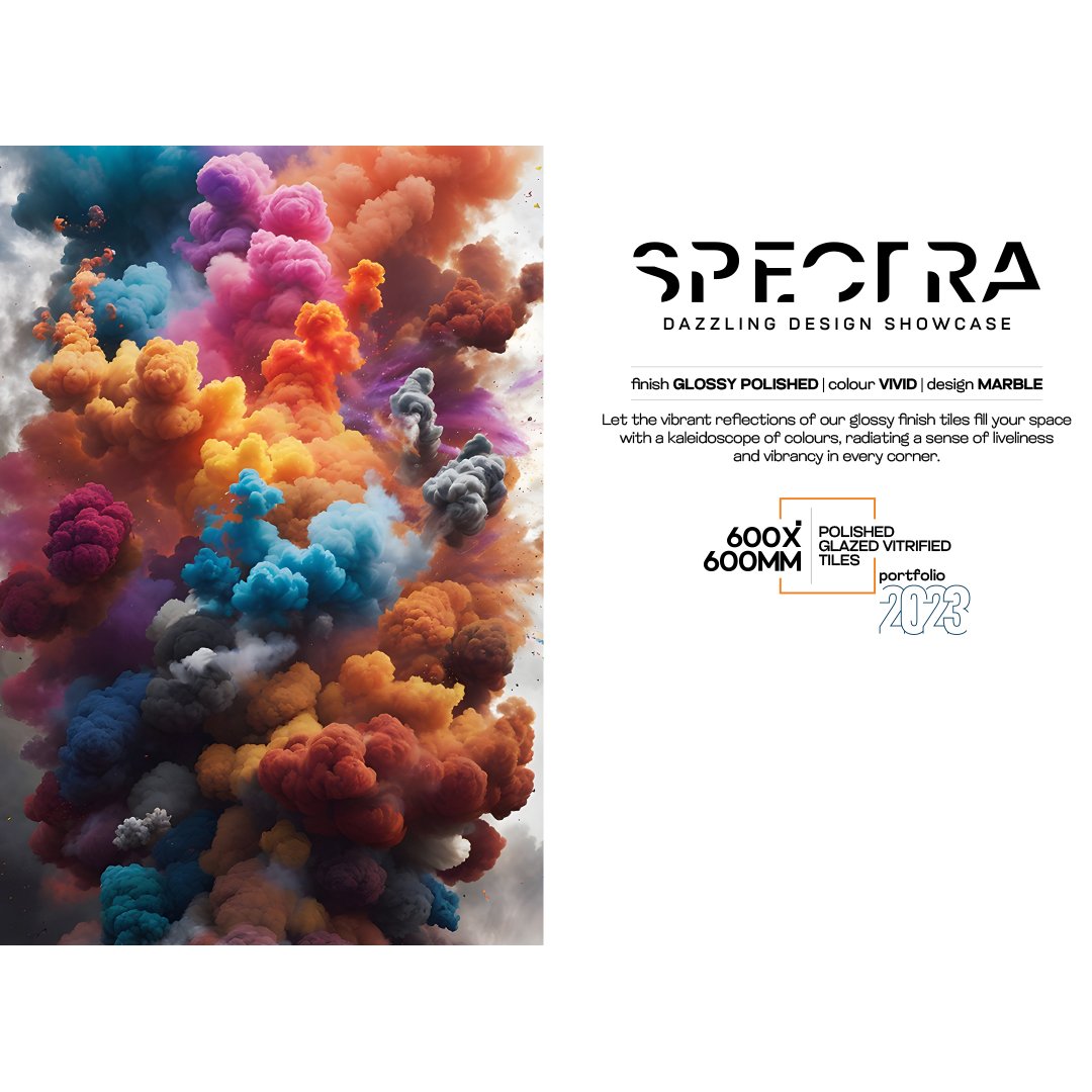 Spectra (Glossy Vivid Marble)
